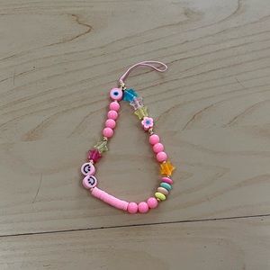 Cell phone charm strap